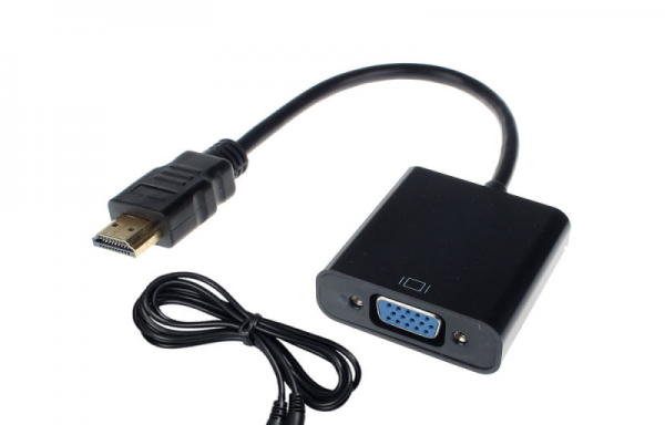 Преходник  HDMI към VGA + AUDIO кабел