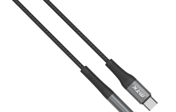 Аудио кабел Moveteck, 3.5mm към Type-C, 1.0м
